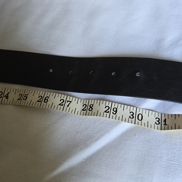 MICHAEL BY MICHAEL KORS I S/M Faux Leather Belt I Black With Gold - Picture 6 of 6